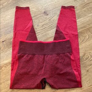 Victoria's Secret PINK Red High-Rise Seamless Leggings